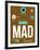 MAD Madrid Luggage Tag 1-NaxArt-Framed Art Print