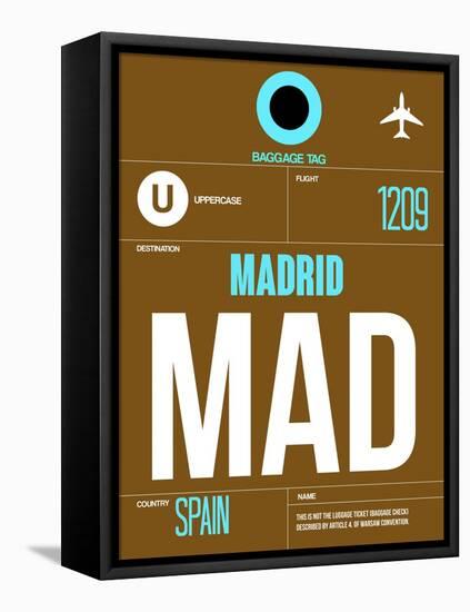 MAD Madrid Luggage Tag 1-NaxArt-Framed Stretched Canvas