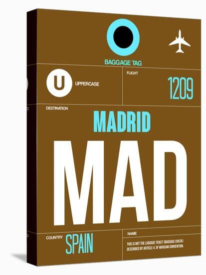 MAD Madrid Luggage Tag 1-NaxArt-Stretched Canvas