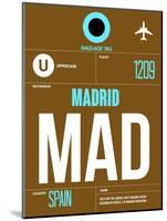 MAD Madrid Luggage Tag 1-NaxArt-Mounted Art Print