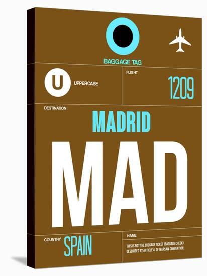 MAD Madrid Luggage Tag 1-NaxArt-Stretched Canvas