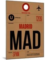 MAD Madrid Luggage Tag 2-NaxArt-Mounted Art Print