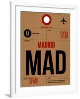 MAD Madrid Luggage Tag 2-NaxArt-Framed Art Print