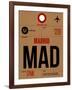 MAD Madrid Luggage Tag 2-NaxArt-Framed Art Print