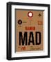 MAD Madrid Luggage Tag 2-NaxArt-Framed Art Print