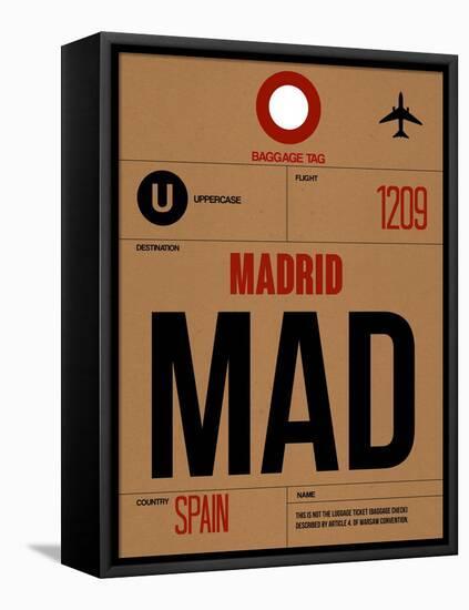 MAD Madrid Luggage Tag 2-NaxArt-Framed Stretched Canvas