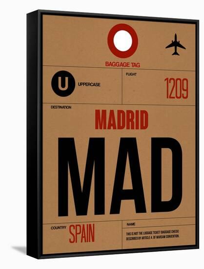 MAD Madrid Luggage Tag 2-NaxArt-Framed Stretched Canvas