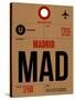 MAD Madrid Luggage Tag 2-NaxArt-Stretched Canvas