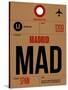 MAD Madrid Luggage Tag 2-NaxArt-Stretched Canvas