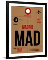 MAD Madrid Luggage Tag 2-NaxArt-Framed Art Print