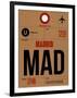 MAD Madrid Luggage Tag 2-NaxArt-Framed Art Print