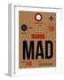 MAD Madrid Luggage Tag 2-NaxArt-Framed Art Print