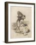 Mad Man Killing an Old Woman-Francisco de Goya-Framed Art Print