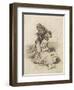 Mad Man Killing an Old Woman-Francisco de Goya-Framed Art Print