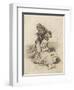 Mad Man Killing an Old Woman-Francisco de Goya-Framed Art Print