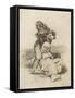 Mad Man Killing an Old Woman-Francisco de Goya-Framed Stretched Canvas