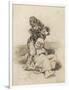 Mad Man Killing an Old Woman-Francisco de Goya-Framed Art Print