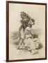 Mad Man Killing an Old Woman-Francisco de Goya-Framed Art Print