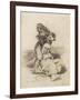 Mad Man Killing an Old Woman-Francisco de Goya-Framed Art Print