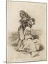 Mad Man Killing an Old Woman-Francisco de Goya-Mounted Art Print