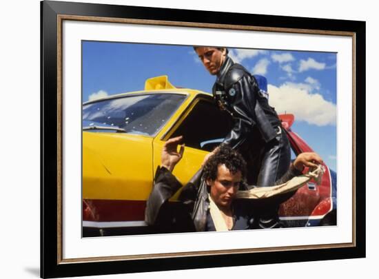 MAD MAX, 1979 directed by GEORGE MILLER Mel Gibson and Hugh Keays-Byrne (photo)-null-Framed Photo