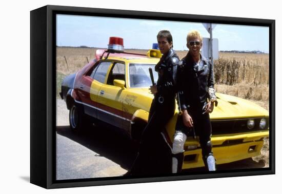MAD MAX, 1979 directed by GEORGE MILLER Mel Gibson and Steve Bisley (photo)-null-Framed Stretched Canvas