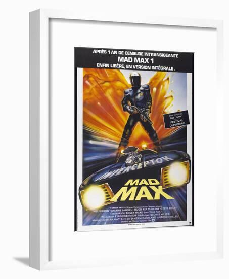 Mad Max, French poster, 1979. © Warner Bros./courtesy Everett Collection-null-Framed Art Print