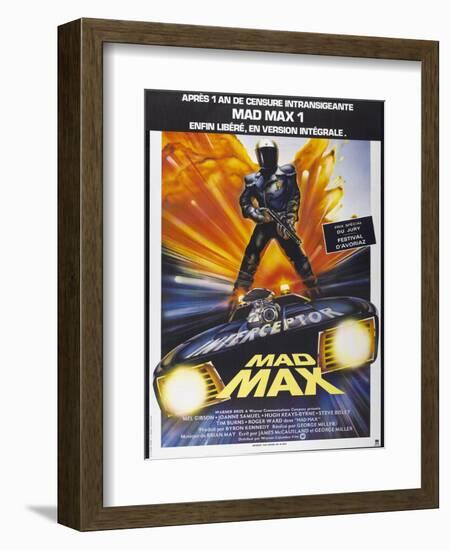 Mad Max, French poster, 1979. © Warner Bros./courtesy Everett Collection-null-Framed Art Print