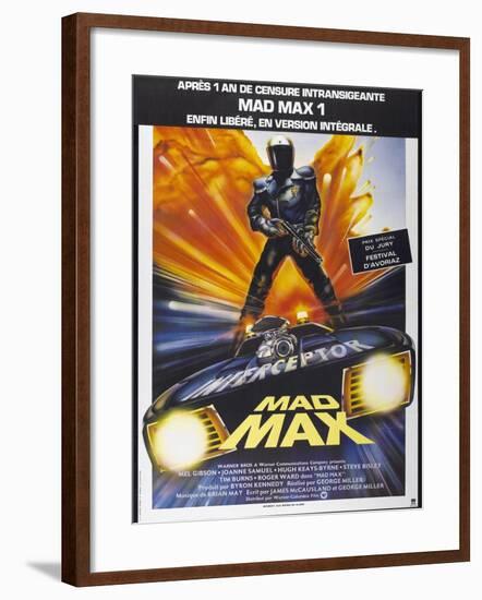 Mad Max, French poster, 1979. © Warner Bros./courtesy Everett Collection-null-Framed Art Print