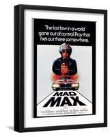 Mad Max, Mel Gibson, 1979-null-Framed Art Print