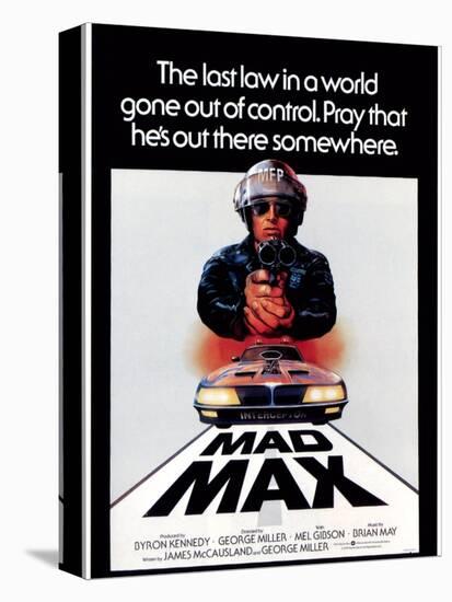 Mad Max, Mel Gibson, 1979-null-Stretched Canvas