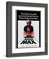 Mad Max, Mel Gibson, 1979-null-Framed Art Print