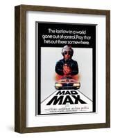 Mad Max, Mel Gibson, 1979-null-Framed Art Print