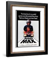 Mad Max, Mel Gibson, 1979-null-Framed Art Print