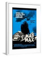 Mad Max, Mel Gibson on Australian poster art, 1979-null-Framed Art Print