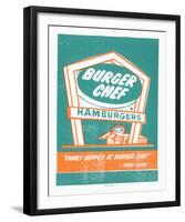 Mad Men Burger Chef-Print Mafia-Framed Serigraph