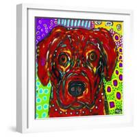 Mad Red Dog-MADdogART-Framed Giclee Print