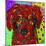 Mad Red Dog-MADdogART-Mounted Giclee Print