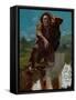 Mad With Fear-Gustave Courbet-Framed Stretched Canvas