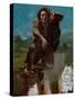 Mad With Fear-Gustave Courbet-Stretched Canvas