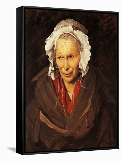 Mad Woman with Mania of Envy-Théodore Géricault-Framed Stretched Canvas