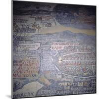 Madaba Mosaic Map, 6th Century AD, Detail Showing Jerusalem, Madaba, Jordan, Middle East-Christopher Rennie-Mounted Photographic Print