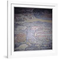 Madaba Mosaic Map, 6th Century AD, Detail Showing Jerusalem, Madaba, Jordan, Middle East-Christopher Rennie-Framed Photographic Print