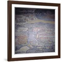 Madaba Mosaic Map, 6th Century AD, Detail Showing Jerusalem, Madaba, Jordan, Middle East-Christopher Rennie-Framed Photographic Print