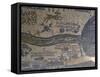 Madaba Mosaic Map, Detail of River Jordan, 542-570-null-Framed Stretched Canvas