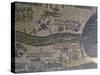 Madaba Mosaic Map, Detail of River Jordan, 542-570-null-Stretched Canvas