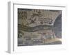 Madaba Mosaic Map, Detail of River Jordan, 542-570-null-Framed Photo