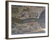 Madaba Mosaic Map, Detail of River Jordan, 542-570-null-Framed Photo