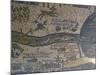 Madaba Mosaic Map, Detail of River Jordan, 542-570-null-Mounted Photo