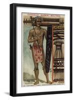 Madagascan Warrior, 19th Century-null-Framed Giclee Print